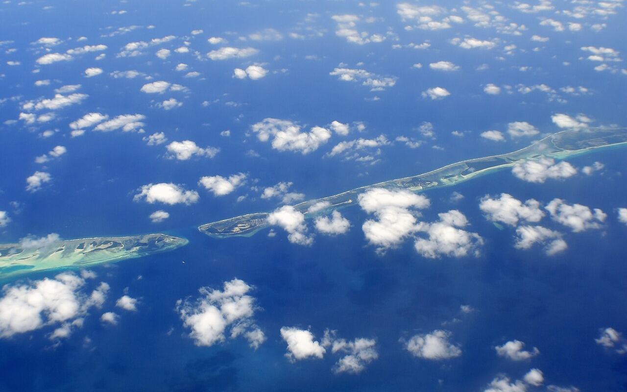Aerial view of North Malé Atoll