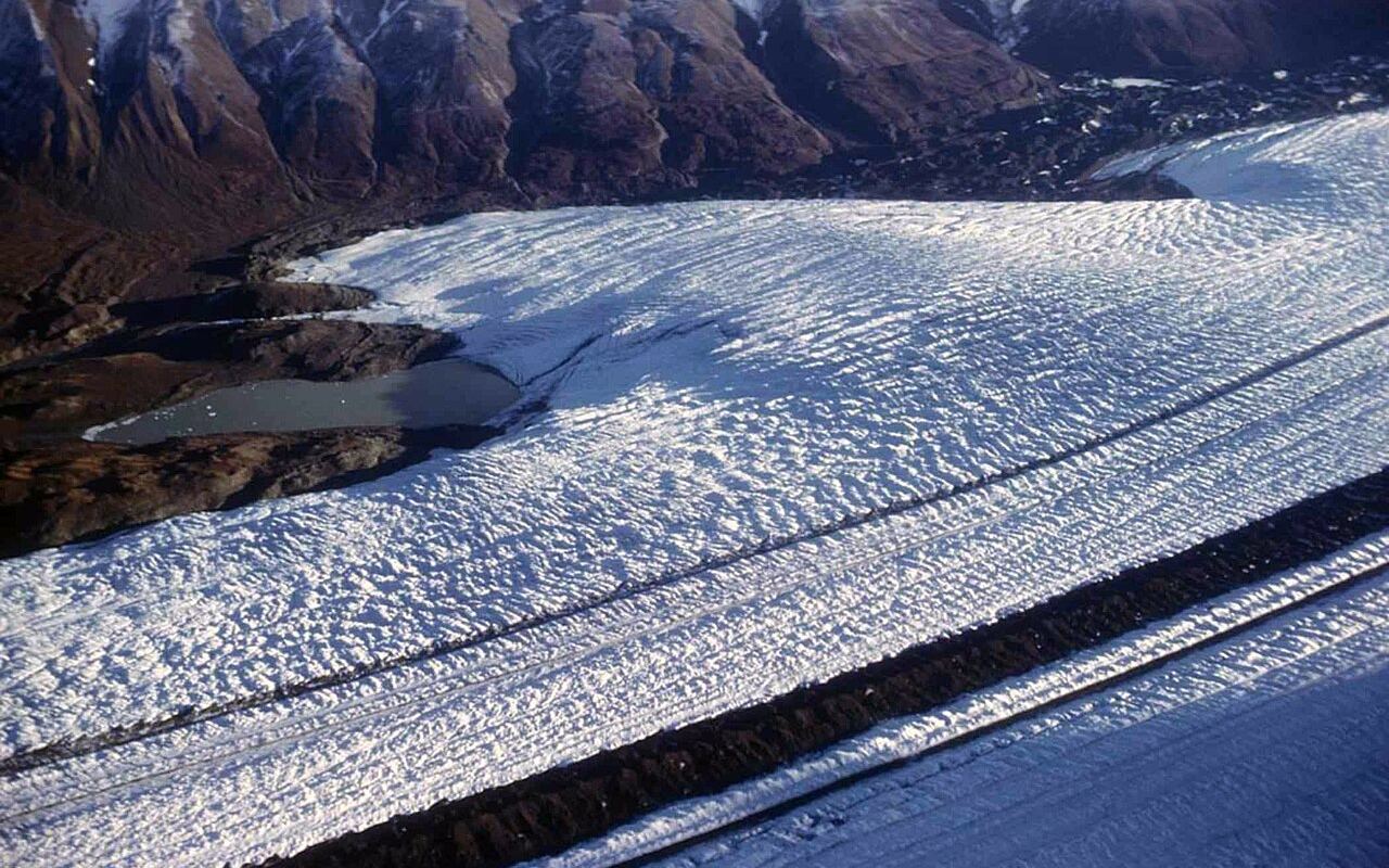 Aerial view of Wrangell–St. Elias